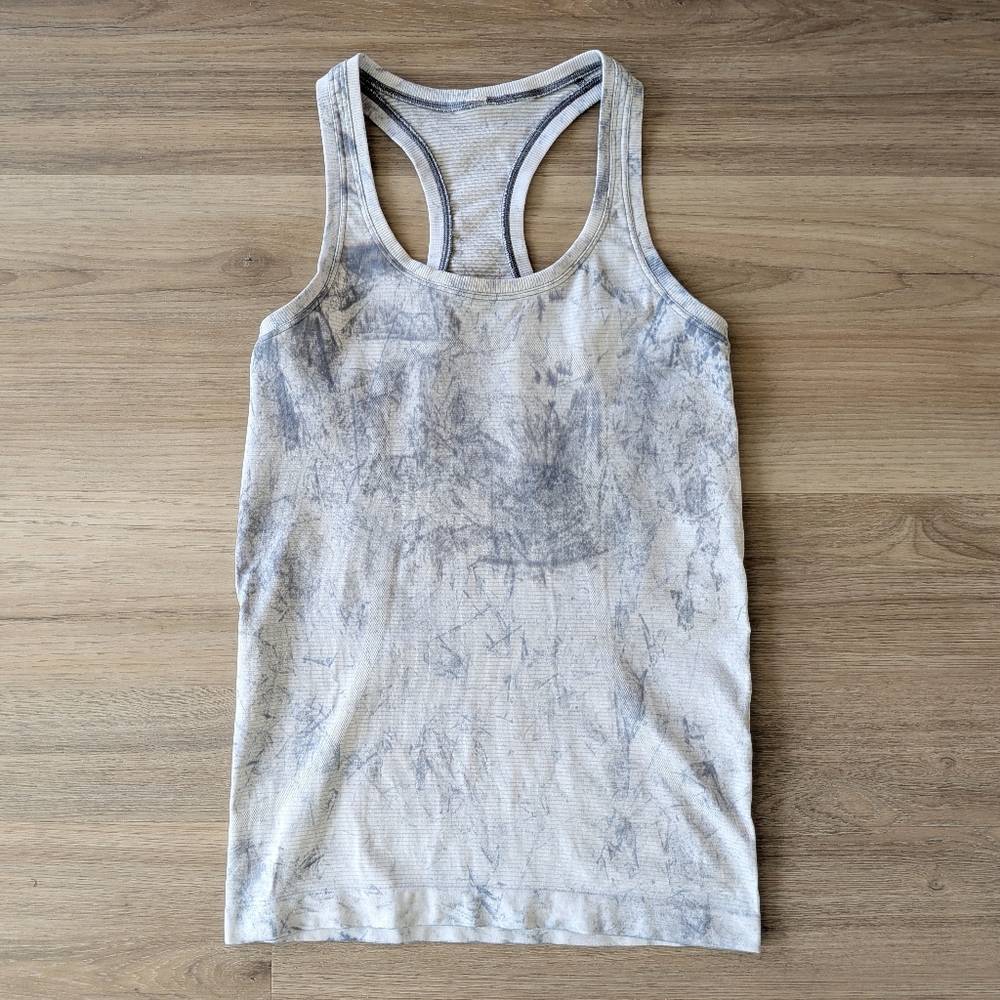 lululemon athletica Gray Marble Sz 4 Tank Top